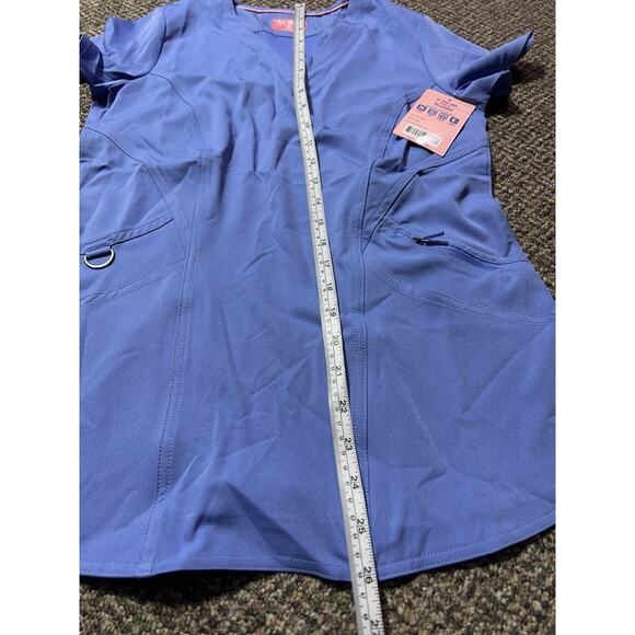 Ava Therese Scrub Top Style 1084 Color Ceil Womens XXS NWT - Picture 8 of 11